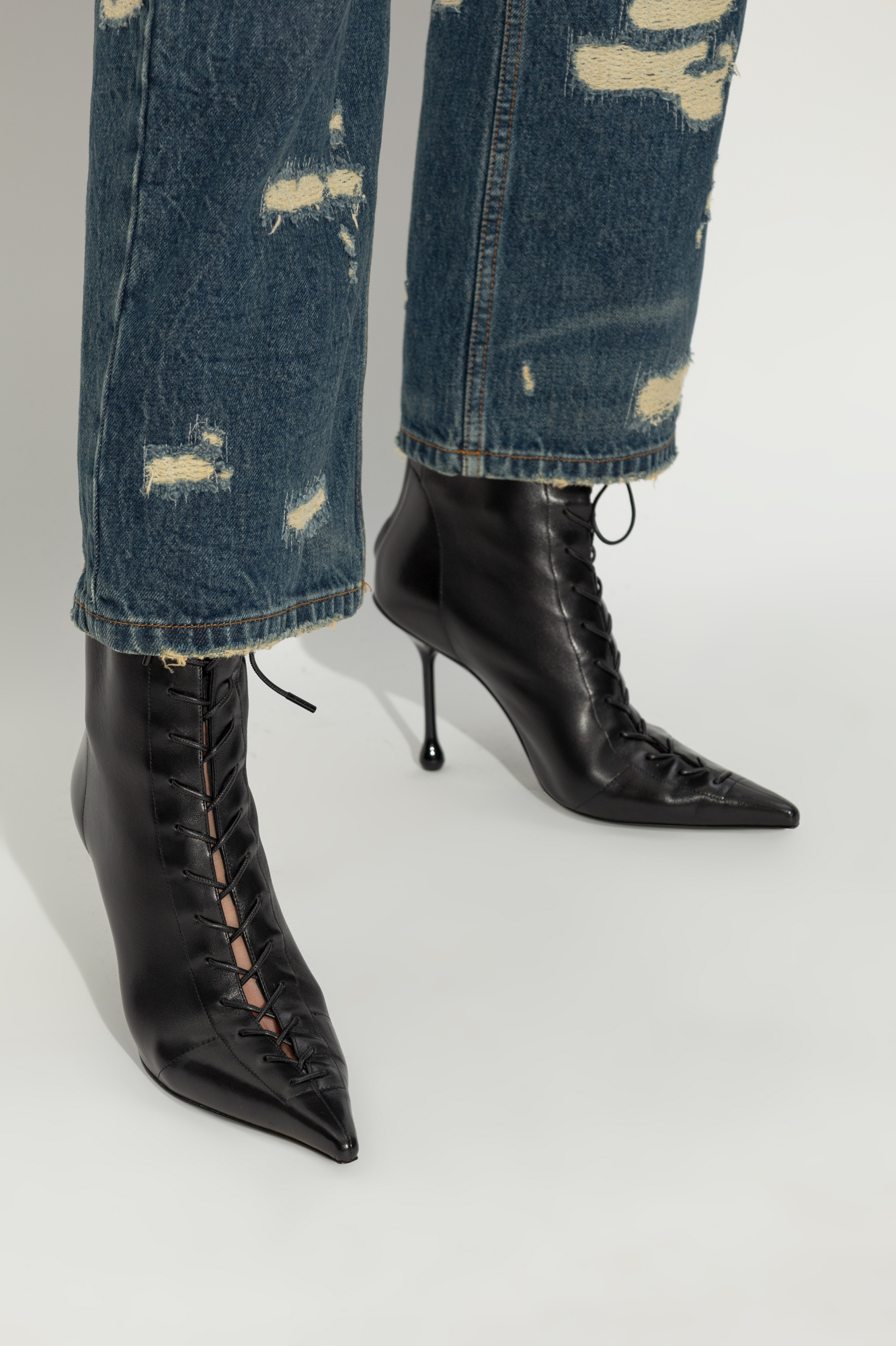 Jimmy Choo Heeled ankle boots Scarlett Tgkb5Shops Sneaker bassa Breyon nero bianco Women s Shoes